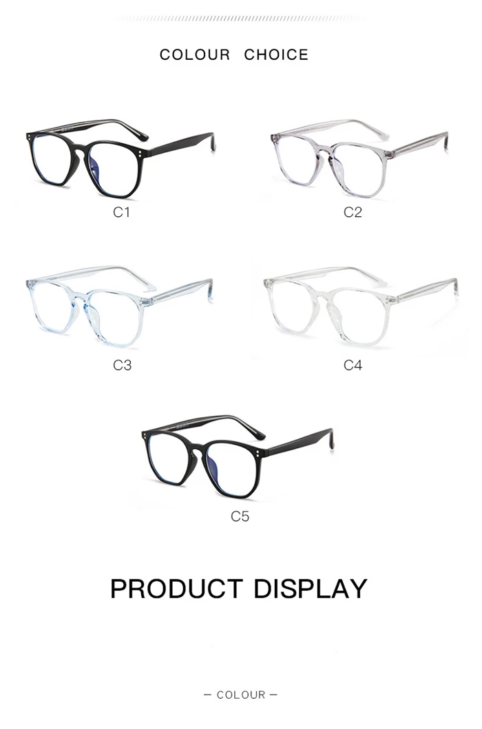 Polygon TR90 Anti-Blaulicht-Myopie-Brille, Retro-Reis-Nagelrahmen, schützende Augenbrille mit Sehstärke, 0–0,5–0,75 bis -6 – Detail 8