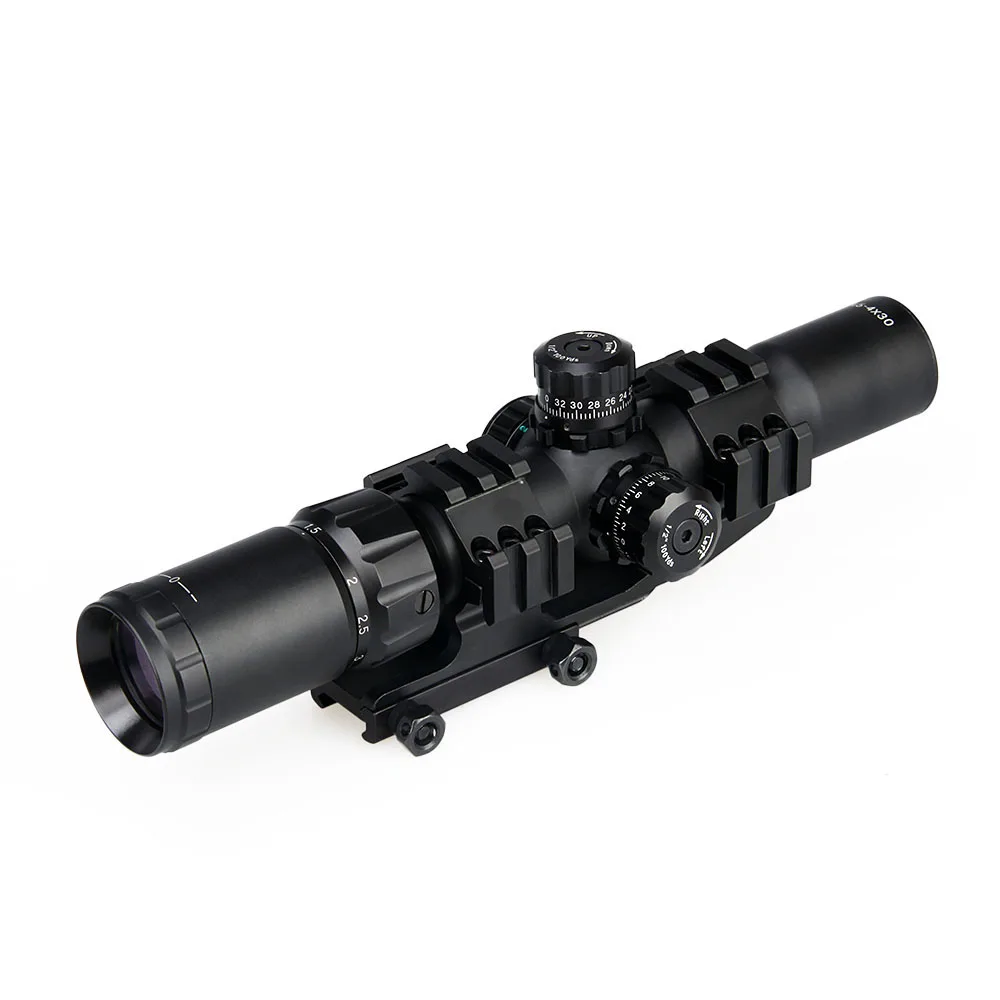 PPT New tactical scope 1.5-4x30 rifle scope Reticle W/E adjustable for shooting hunting HK1-0246 3
