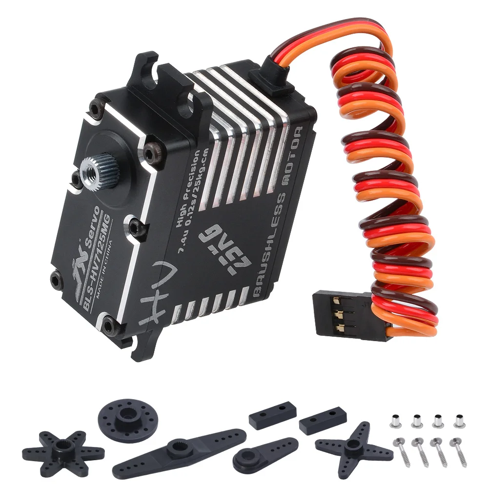 

JX Servo BLS-HV7125MG 25KG Brushless High Precision Steel Gear Full CNC Digital Servo RC Robot Car Helicopter Spare Parts