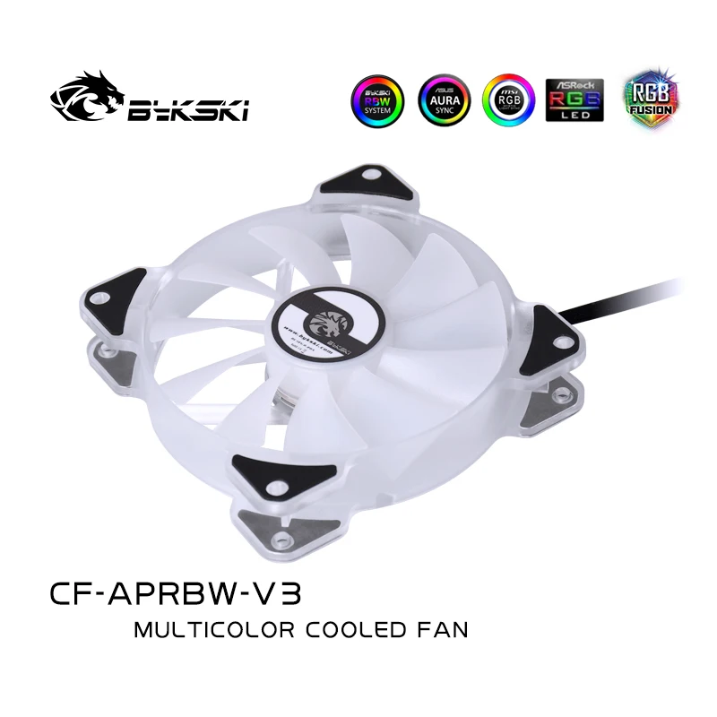 Bykski CF-APRBW-V3 V3 120Mm 12Cm RBW 5V RGB Quạt Thủy Lực Chịu Lực