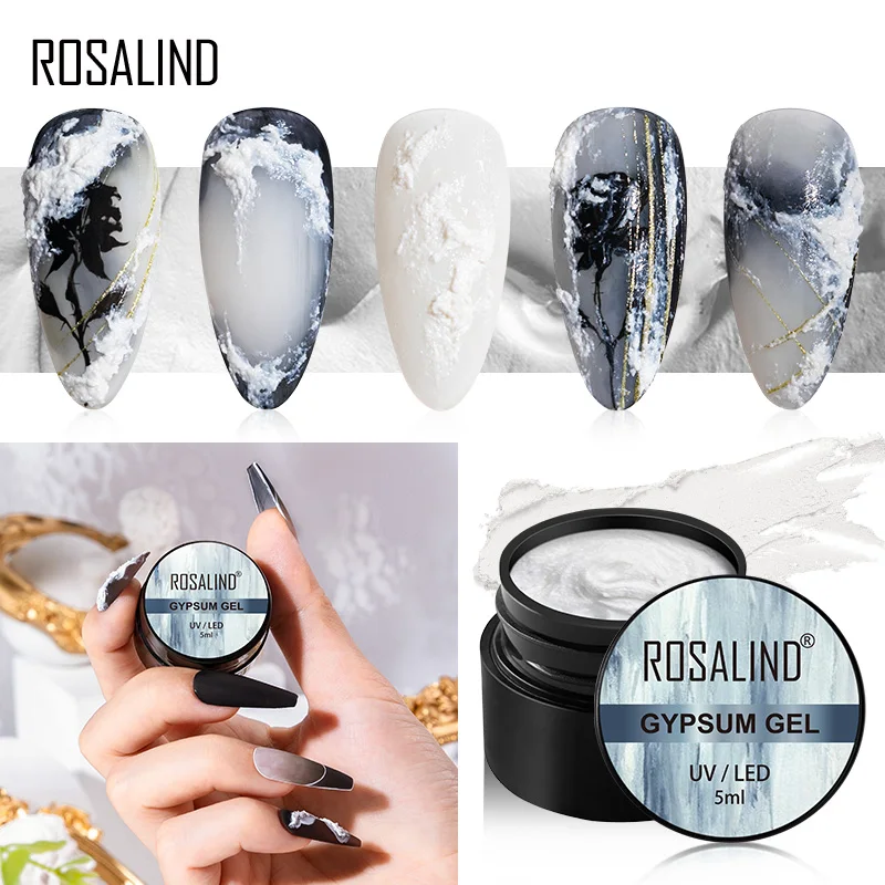 Rosalind-石膏ジェルネイルポリッシュ,5ml,ユニークなスタイル,マニキュアとペディキュア用,すべてを簡単に作成,トップコートなし