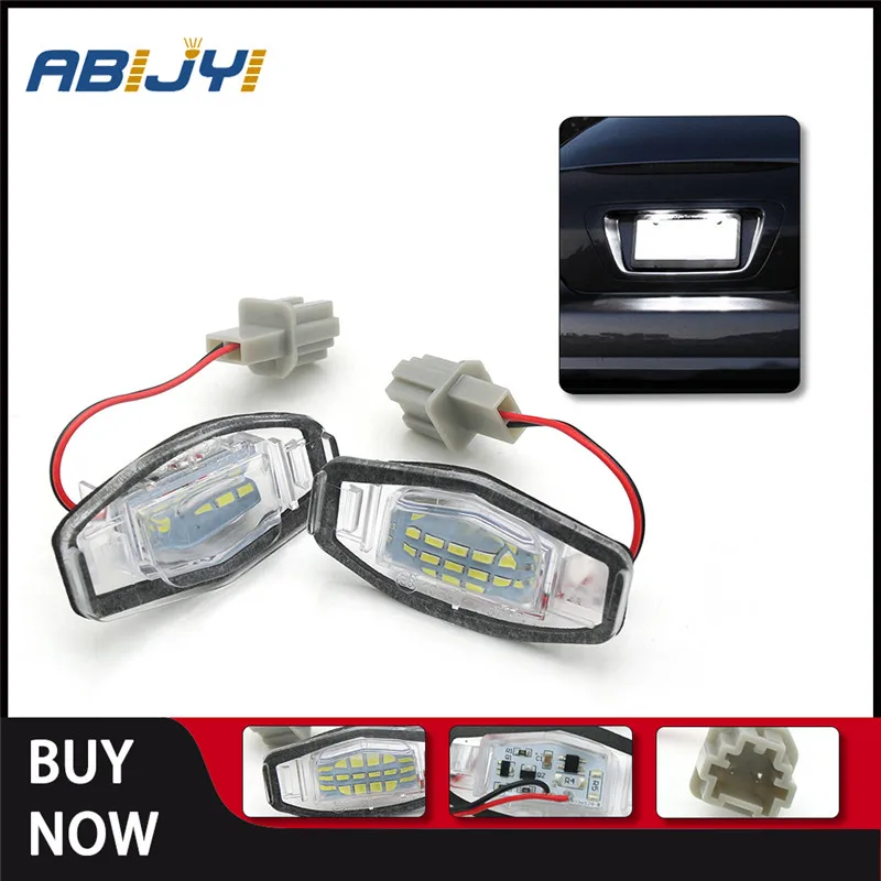 

2Pcs 6000K 12V License Plate Number Light ​For Honda Acura MDX 2007-2013 Car Products License Plate Lights