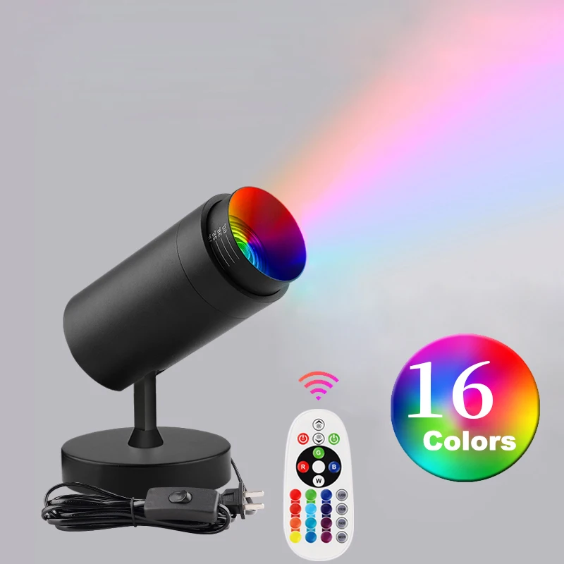 

LED Selfie Background Atmosphere Light Remote Control RGB 16-color Lamp Zoomable Spotlight