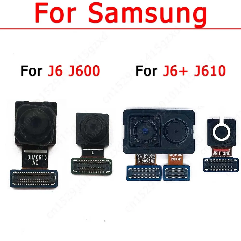 Tylna kamera przednia do Samsung Galaxy J6 Plus J600 J610 Przednia mała kamera selfie Flex z tyłu Moduł części zamiennych