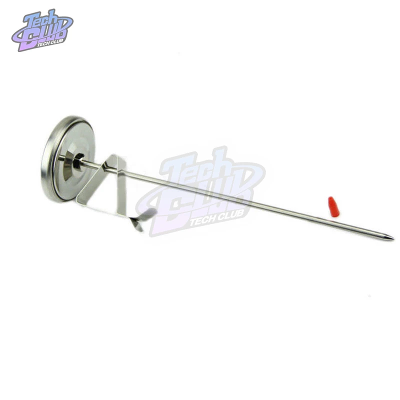 Stainless Steel BBQ Smoker Pit Bimetallic Grill Thermometer Temp Gauge with Dual Gage 500 Degree Convenierernt Cooking