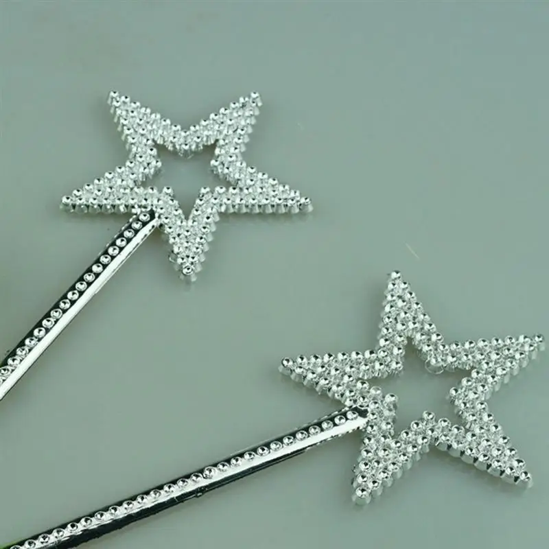 12pcs Party Decor Star Sticks For Girls Costume Props Star Angel Fairy Star Fairy Stick Girl Toys Fairy Prop Stick ﻿