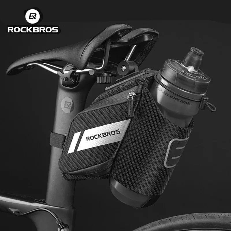 

ROCKBROS Bicycle Bag 1.5L Water Repellent Durable Reflective MTB Road Bike With Water Bottle Pocket Bike Bag Accessories