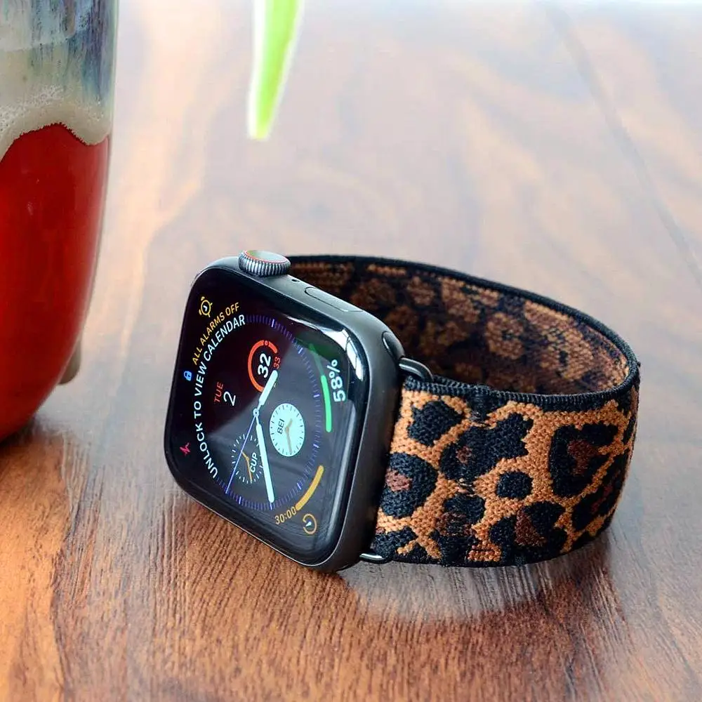 Scrunchie Strap for Apple watch band 40mm 44mm Elastic belt correas solo loop bracelet iWatch band 38mm 42mm series 3 4 5 se 6