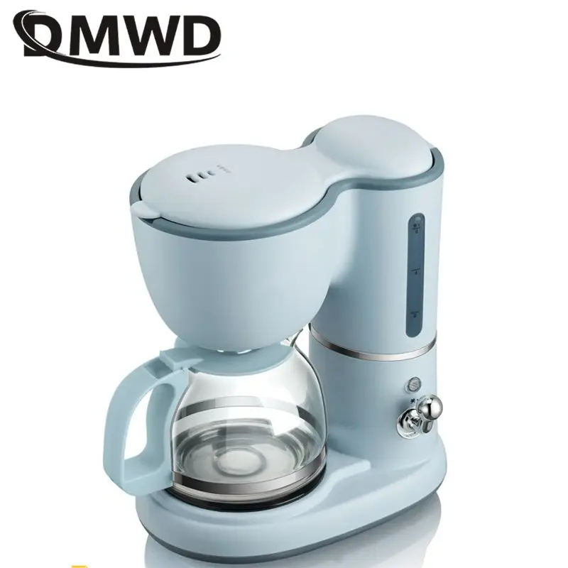 DMWD 600ML Mini American Coffee Machine Fully Automatic Drip Coffee Maker Bubble Tea Maker for Household And Office 220V