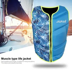 Adult Life Jacket Vest Neoprene Swimming Buoyancy Fishing Safety Vest Floating Jacket Rescue Sea Canoeing Sailing