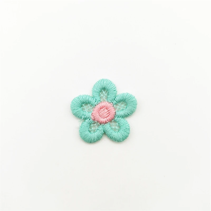 36 Stück/Los 2,8 cm DIY bestickte Blumenapplikationen, Haarspangen-Accessoires für Kinder, Geschenkdekoration, Aufnäher – Detail 2