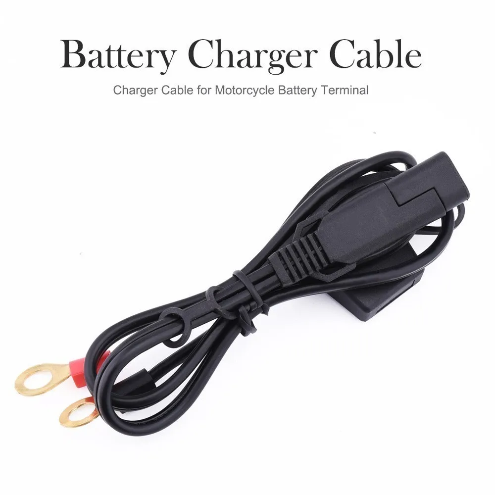 12V Car Motorcycle Battery Output Connector Ring Snowmobiles Battery Charger Terminal To S A E Quick Disconnect Cable