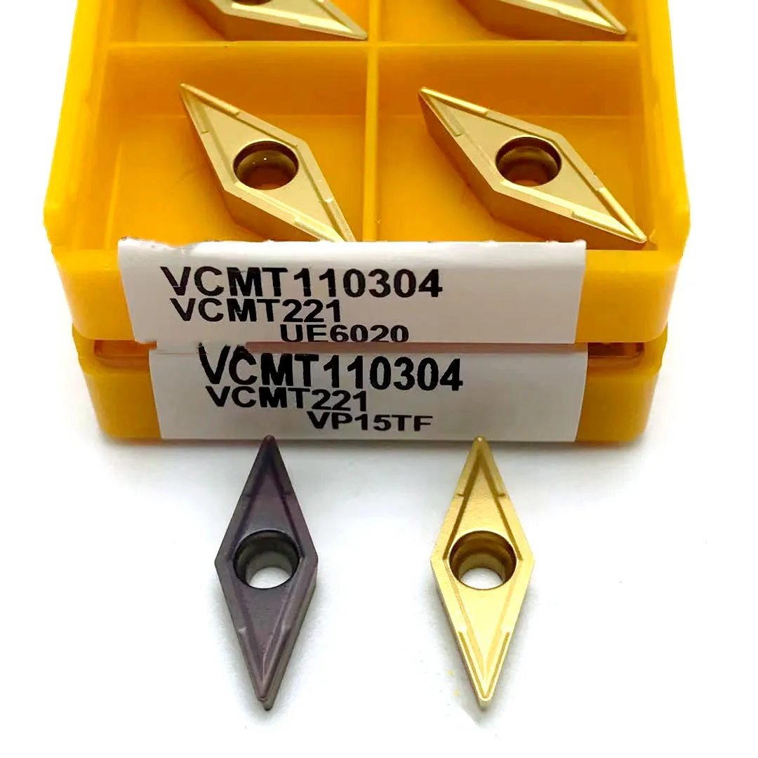 เครื่องมือคาร์ไบด์ VCMT110304 UE6020ภายในเครื่องมือ VCMT 110304เครื่องมือ