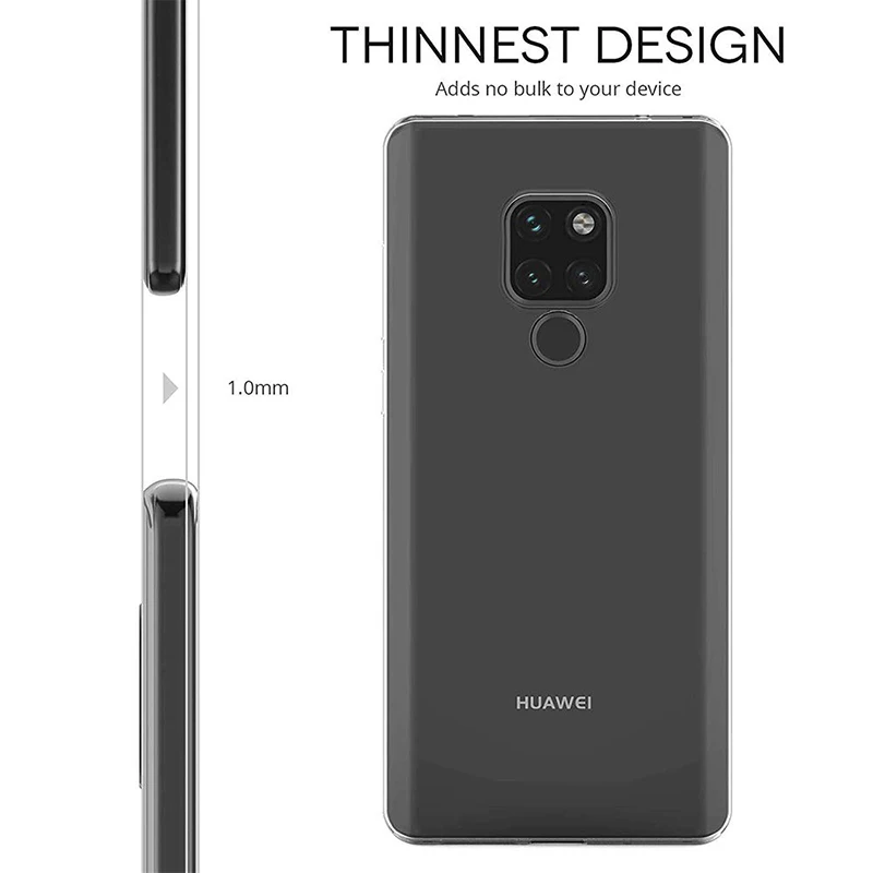 화웨이 메이트 20 X 프로 케이스 커버 슬림 얇은 360 보호 Mate20X XPro 전화 백 갑옷에 대한 부드러운 TPU 실리콘 투명 케이스