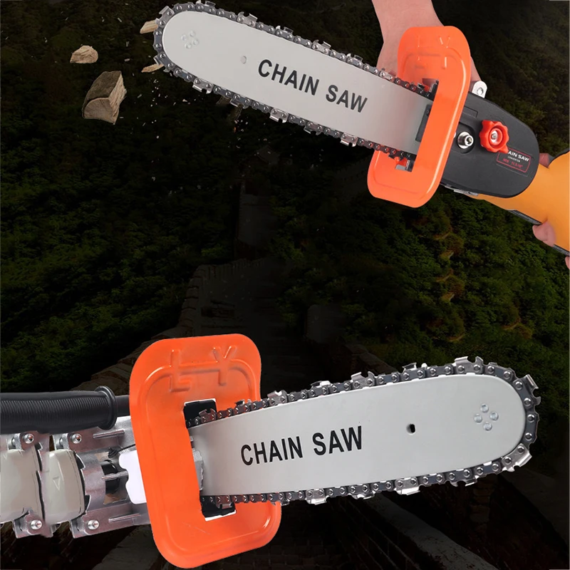 16 Inch Chainsaw Bracket Electric Saw Change M10+M14+M16 Angle Grinder Into Chain Saw Woodworking Power Tool Set