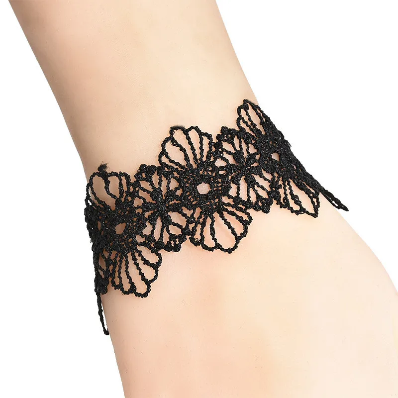 Fashion Choker Necklaces Lace Collar Choker Gothic Choker Necklace Black Lace Women Girls Jewelry