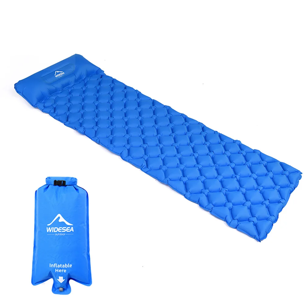 Widesea Camping-Schlafmatte, aufblasbare Luftmatratzen, Outdoor-Matte, Möbel, Bett, ultraleichtes Kissen, Kissen, Wandern, Trekking