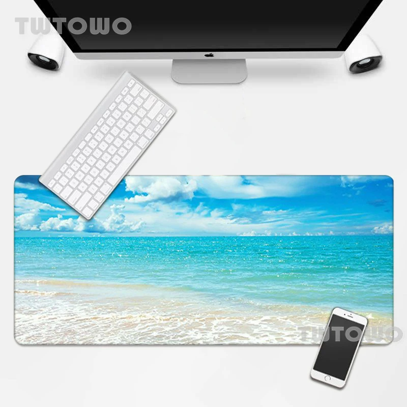 Mats Beach Ocean Water Mouse Pad Mousepad Gaming Mouse Mat Desktop Mouse Pad Desk Mat Natural Rubber Soft Computer New Carpet