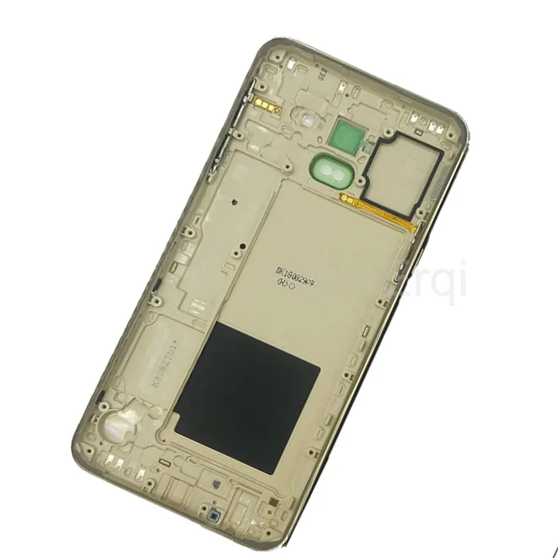 j6 New Back Cover Pane For Samsung Galaxy J6 J600 J600F J600G J600FN SM-J600F Phone Middle Frame Housing Chassis Rear Door