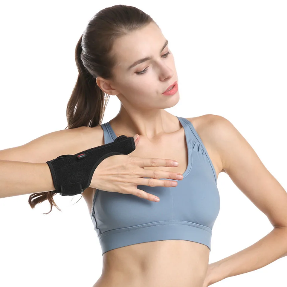 Férula piezas para tendinitis, férula integrada para artritis, túnel carpiano y esguinces, alivio Natural del dolor de los pulgares, 1 unidad