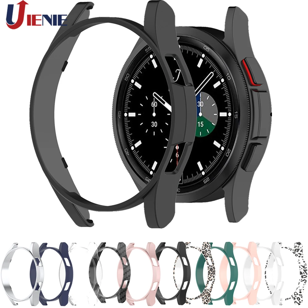 Pokrowiec na PC Protector do Samsung Galaxy Watch 4 44MM 40mm klasyczny 46mm 42mm inteligentny zegarek obudowy ochronne akcesoria