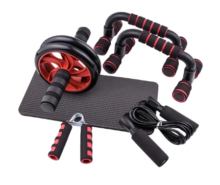 Rodillo de abdominales para flexiones, bandas de resistencia, barra de soporte, rueda Abdominal, cuerda de saltar, agarre, ejercicio de fuerza en el gimnasio en casa, entrenador muscular de Fitness