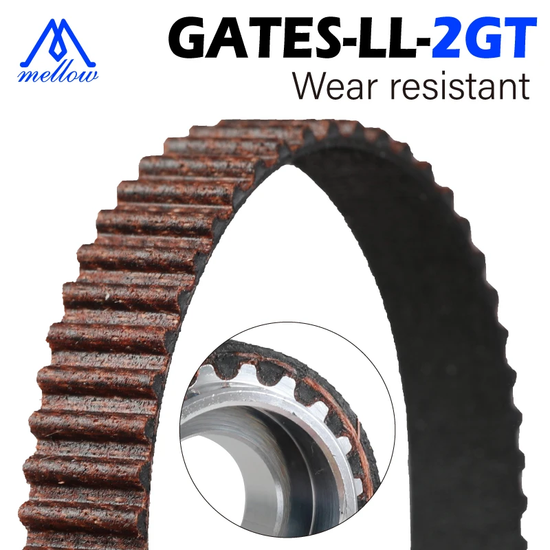 

3D Printer GATES-LL-2GT Synchronous Belt GT2 Width 6MM 9MM 10MM Timing Belt, Wear Resistant For BLV Mgn Cube Voron