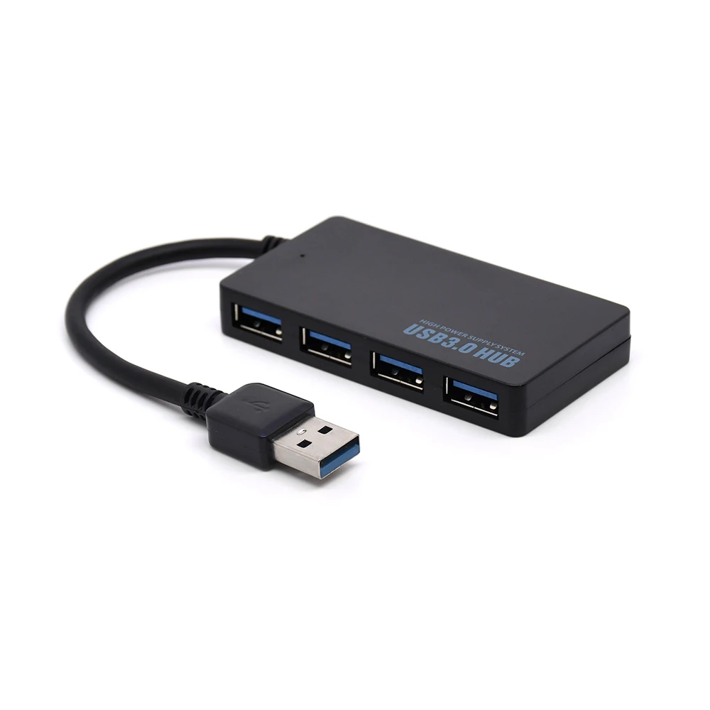 

4 Port USB3.0 HUB USB3.0 Splitter cable for computer laptop with Power DC3.5 jack