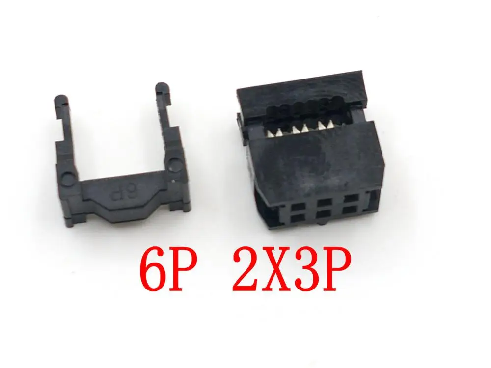 7000PCS IDC Socket FC-10P 2.54mm/ 6P 2.54mmIDC connector 10 pin Cable Socket 10P 2X5P /6P 2X3P IDC