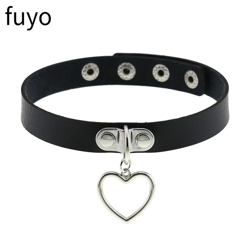 Schwarzes Kreuz Gothic Punk Pu Leder Halsband Halsketten Kragen Halskette Rock Schmuck für Frauen Mann