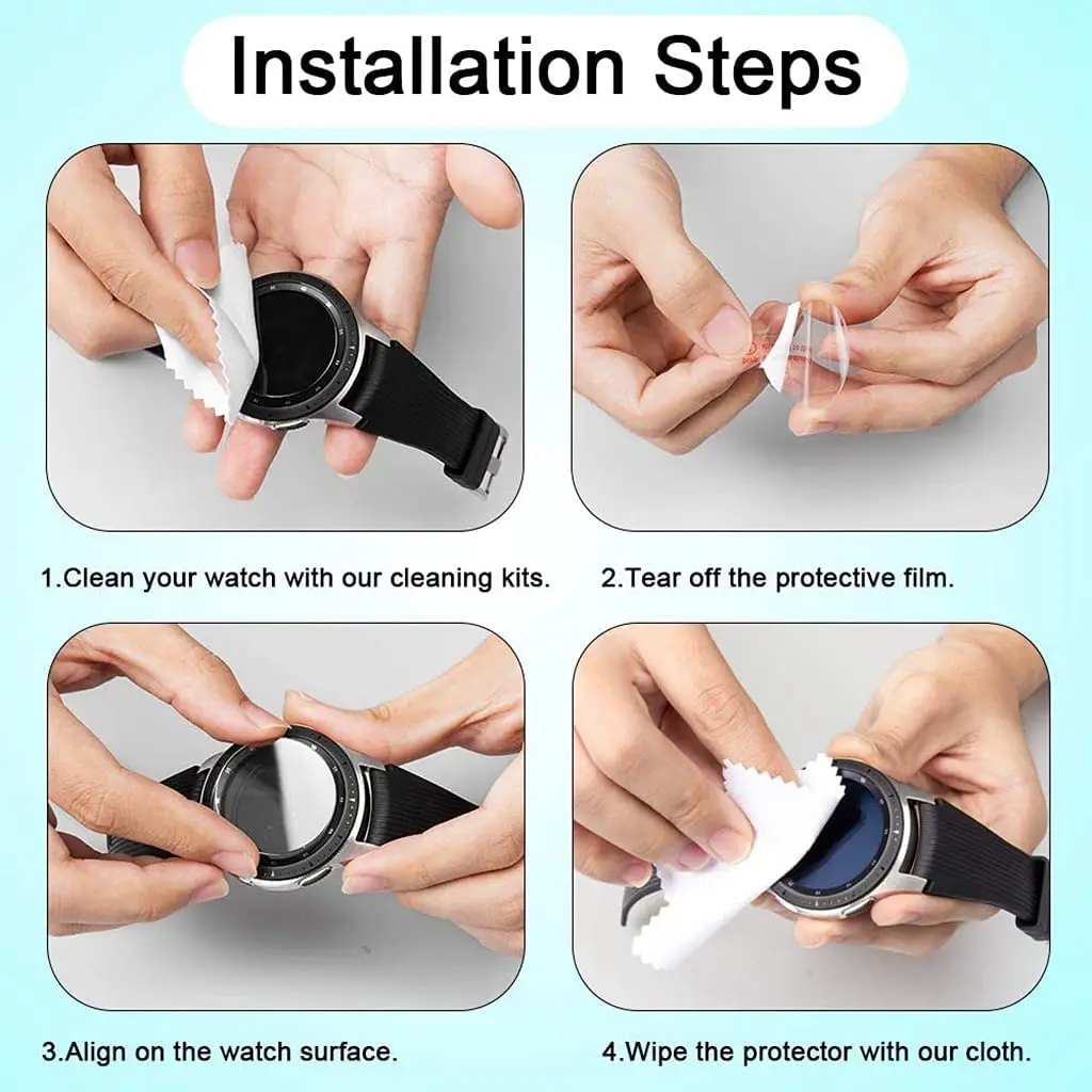 Закаленное стекло для Samsung Galaxy Watch 4 40 мм 44 мм, прозрачная стеклянная пленка HD для часов 4 Classic 46 мм 42 мм
