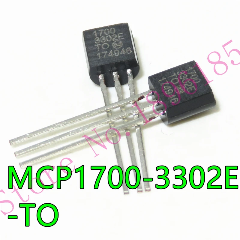 10pcs/lot MCP1700-3302E/TO MCP1700 TO-92 In Stock