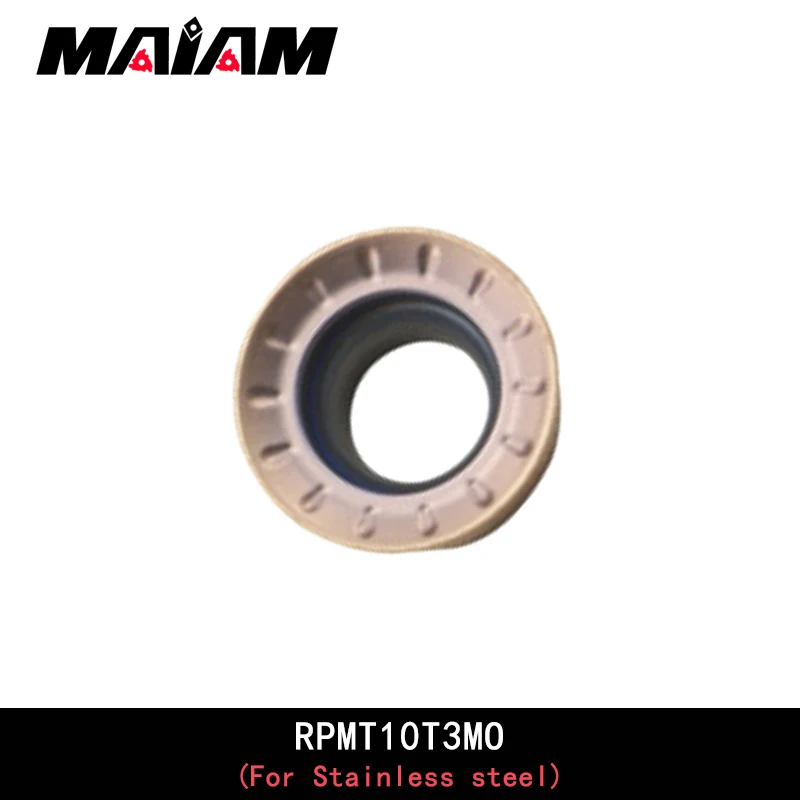 RPMT Utensile per fresatura rotondo RPMT08T2 RPMT10T3 RPMT1204 RPMT08T2MO RPMT10T3MO RPMT1204MO asta per utensili emr applicare acciaio inossidabile