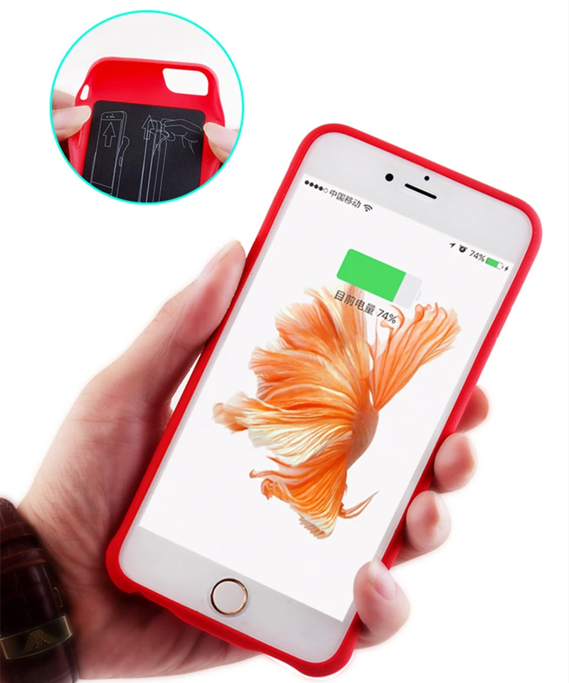 External Power Bank Charging Cover Power Case For iPhone 6s 6 7 8 Portable Battery Charger Cases For iPhone SE 2020 Battery Case