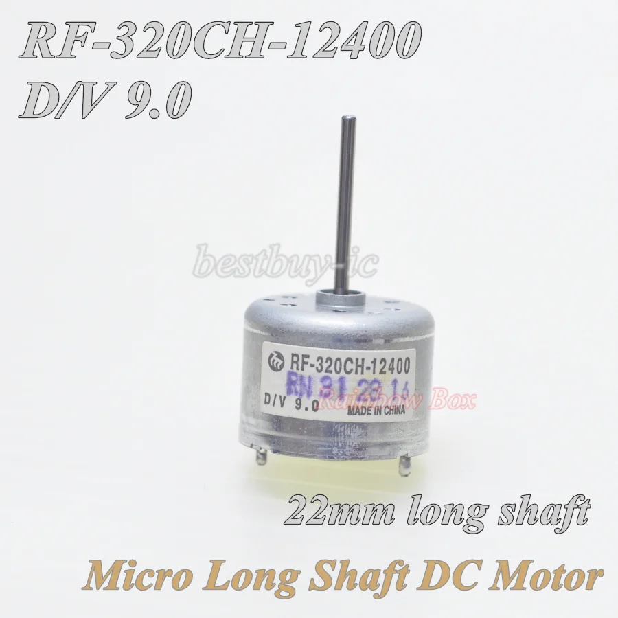 Miniature Long Axis Motor RF-320CH-12400 Motor 310 Series 3.0V-9.0V DC Motor 22MM long shaft