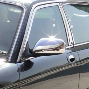 Chrome Wing Mirror Covers Door Side Mirror Caps for JAGUAR XJ X300 X308 & XK XK8 XKR X100 1995-2003