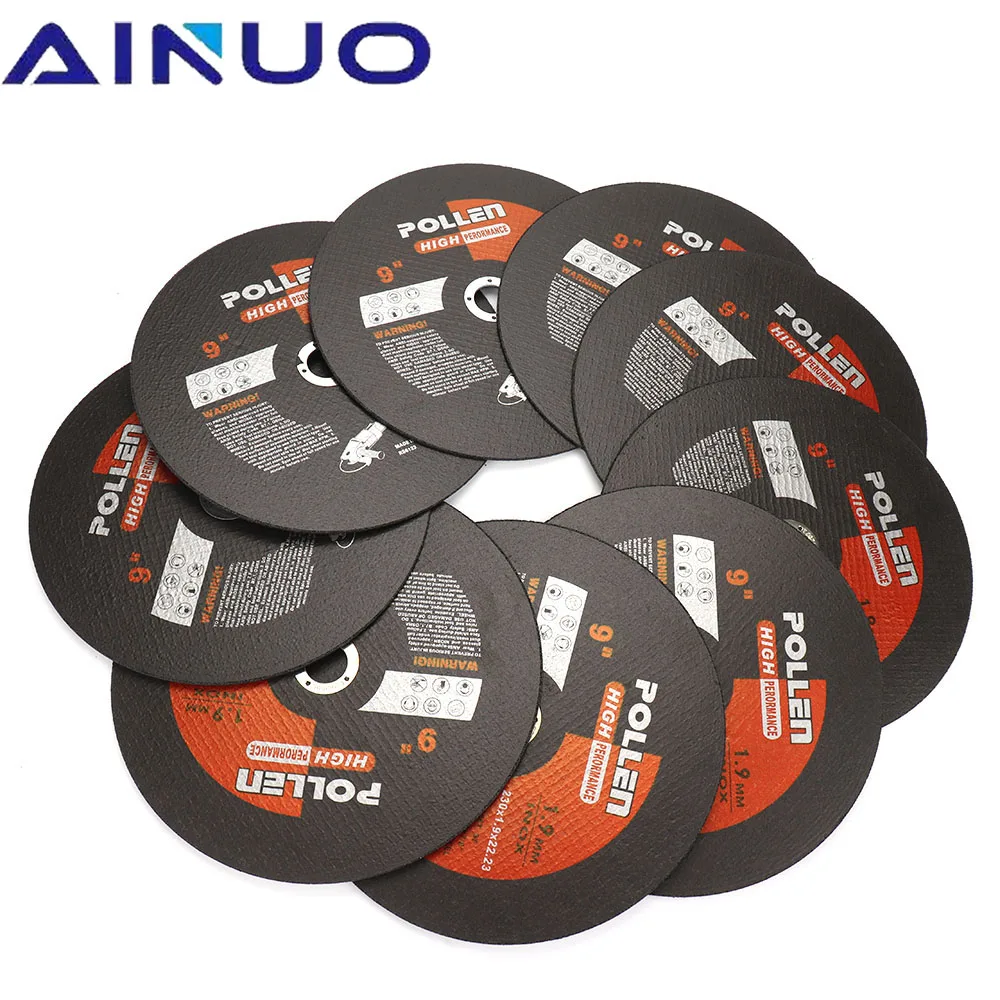 230mm Cut Off Wheel Metal Stainless Steel Grinding Disc Fiber Reinforced Resin Blade Flap Grinding Discs Angle Grinder