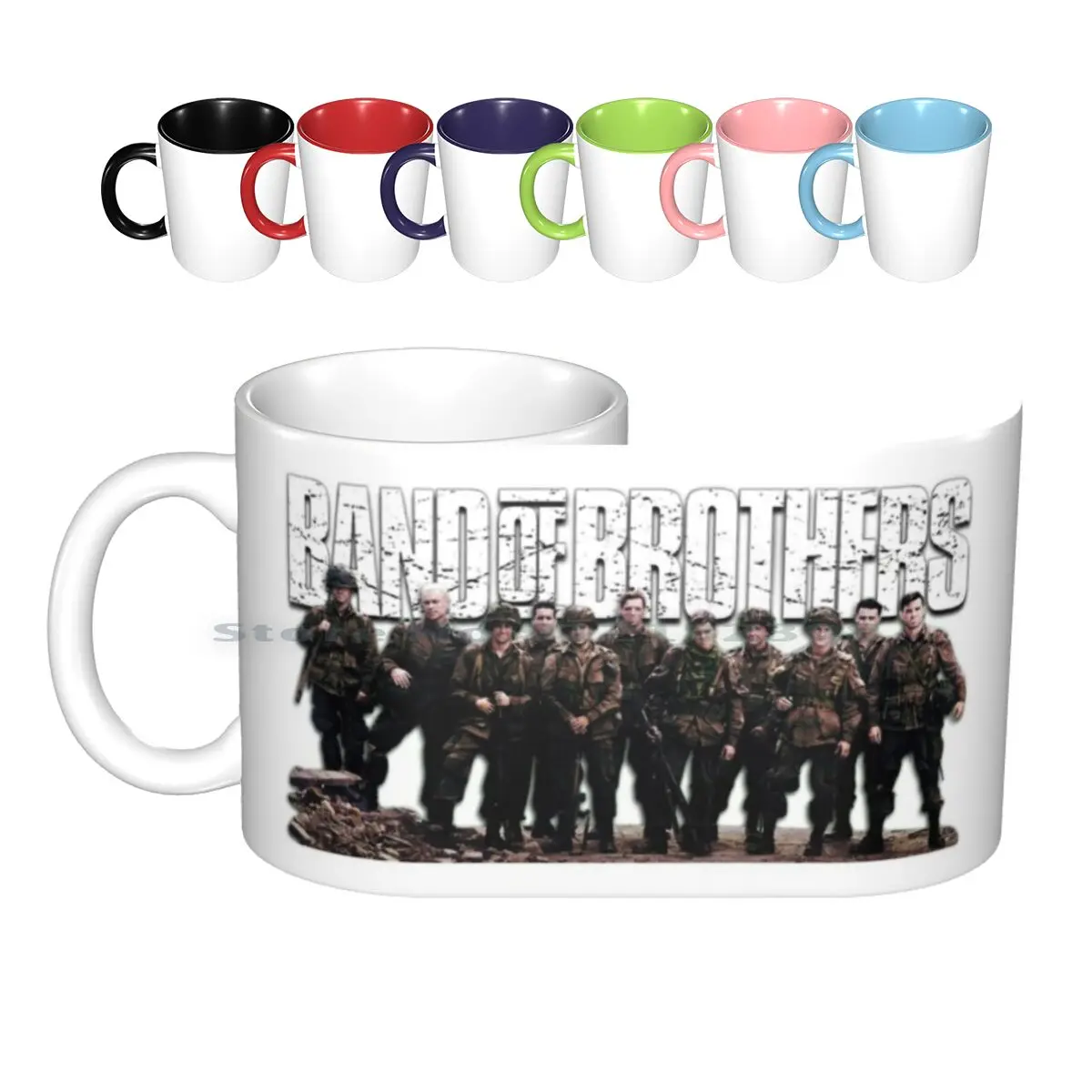 Band Of Brothers Ceramic Mugs Coffee Cups Milk Tea Mug Major Richard Dick Winters Captain Lewis Second Lieutenant Carwood