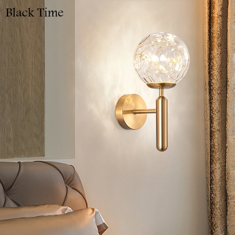 

Modern LED Wall Light for Bedside Light Living Room Bedroom Aisle Corridor Light Home Indoor Decor Lighting Wall Lamp Black&Gold