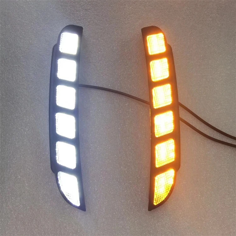 LED Front Fog Lamp Daytime Running Light Turning Light 2 Function For Ford Explorer 2016 2017 Accessories