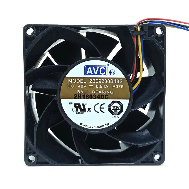 Original for AVC 2B09238B48S 92x92x38MM DC48V 0.94a 9cm 4Lines PWM Inverter Cooling fan