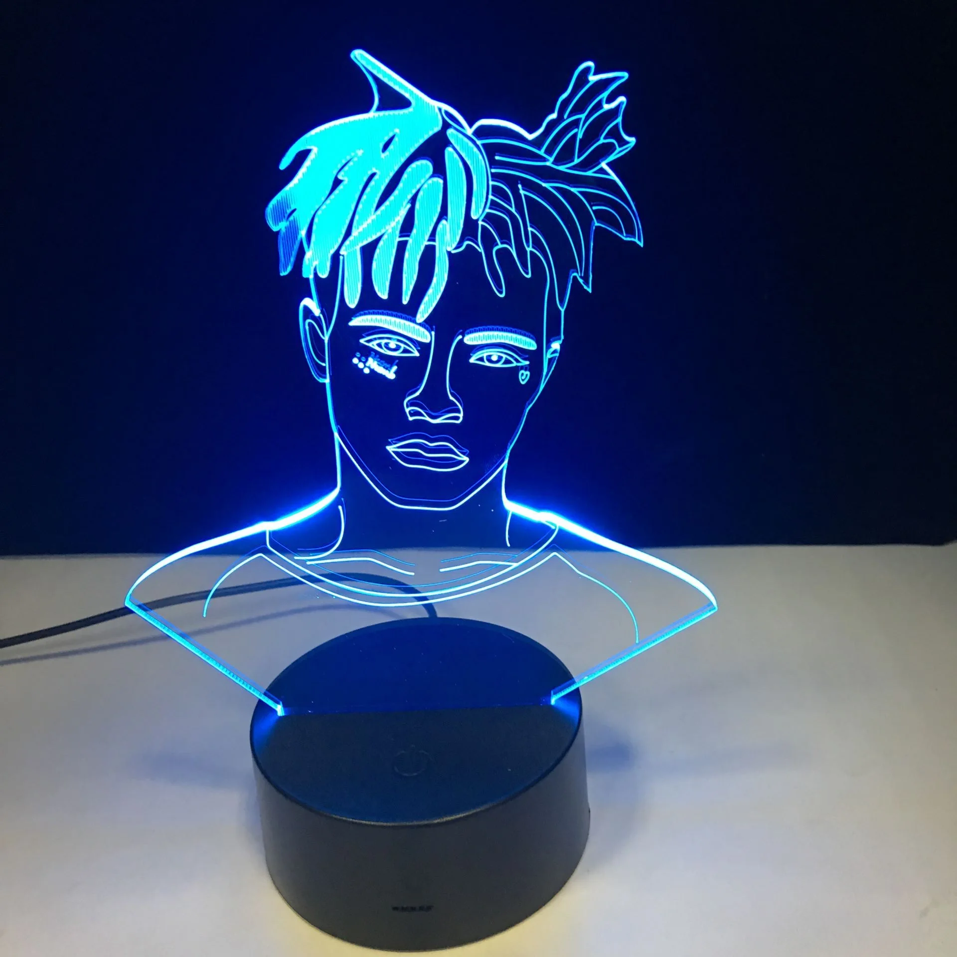 Famous Rapper 3D LED Lamp Illusion 16 Colors Changing Table Night Light Baby Bedside Decoration Lamp DropShipping