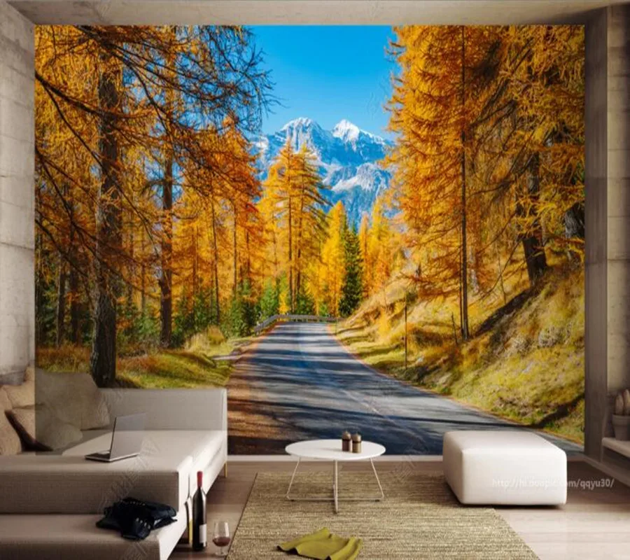 

Papel de parede Italian alpine forest landscape 3d wallpaper mural,living room bedroom wall papers home decor