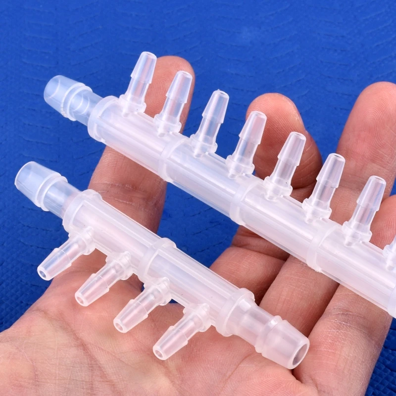 1~50pcs Food Grade PP 8-4mm 4 ~ 10-Ways Hose Connector Aquarium Tank Air Pump Liquid Gas Diverter Garden Irrigation Pagoda Joint