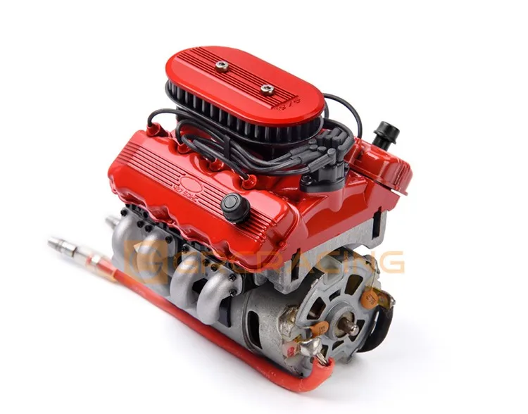 1976 1/10 simulazione V8 ventola del cofano radiatore F76 radiatore motore per 1/10 Rc auto Traxxas Trx-4 Trx-6 Axial Scx10 90046 D90 RGT D110