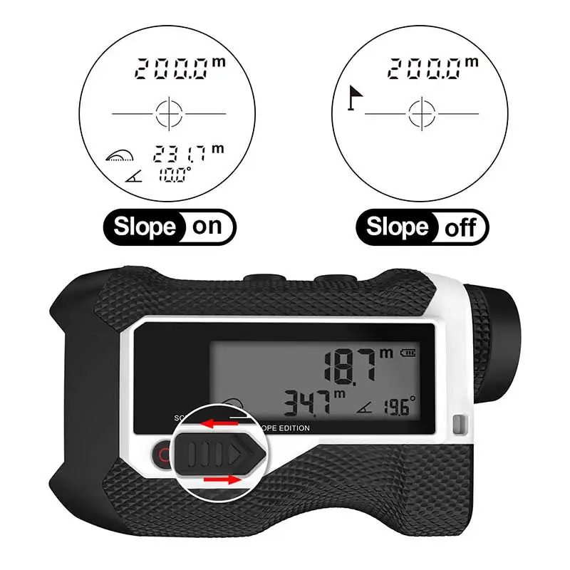 Mileseey 650 متر 800 متر جولف ليزر rangefinder المنحدر تعديل العلم قفل الاهتزاز مقياس مسافات تلسكوب الصيد