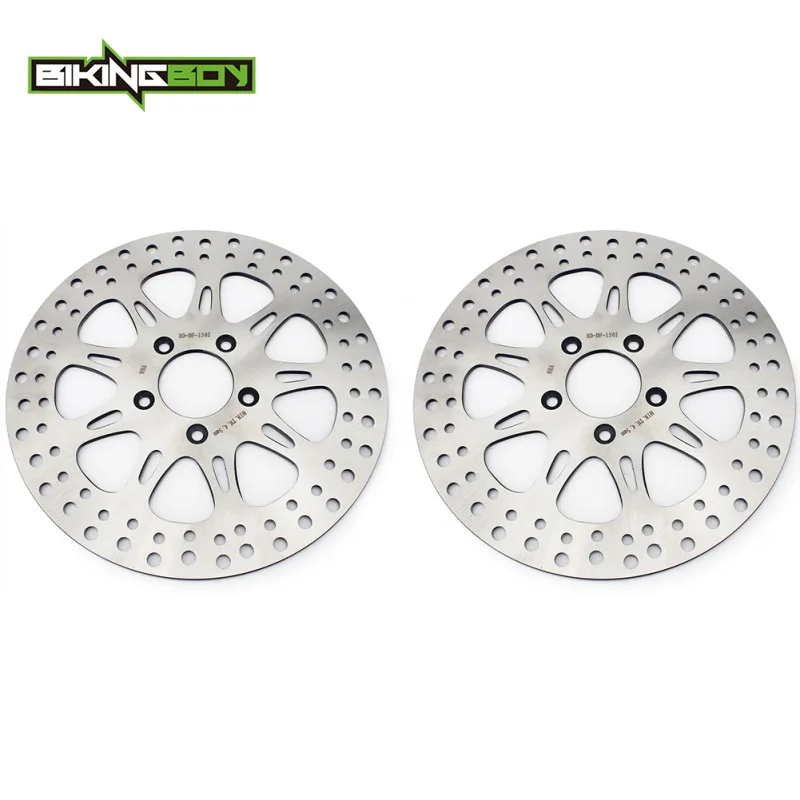 BIKINGBOY Sportster XL1200R 04-08 XL1200S 00 01 02 03 XL883R 05-13 XR 1200 08-10 XR1200X 10 11 12 Vordere Bremsscheiben – Detail 7