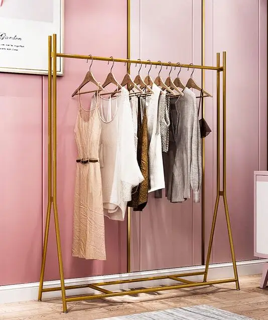 Hangers multi-functional floor bedroom simple modern household shoe bag shelf light luxury gold coat rack