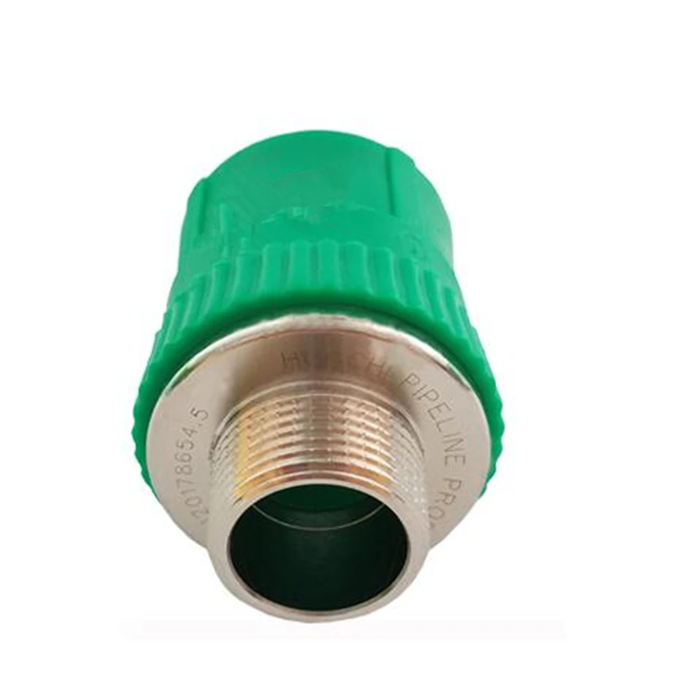 PPR Green External Teeth Direct 20 External Teeth Straight Through Large Flat Thickened External Wire Water Pipe Accessories