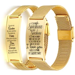 Personalizzati Paio di Bracciale In Acciaio Inossidabile Della Maglia Regolabile Cinturini Per Orologi Del Braccialetto Personalizzato Best Amico di Coppia Regalo di Corrispondenza